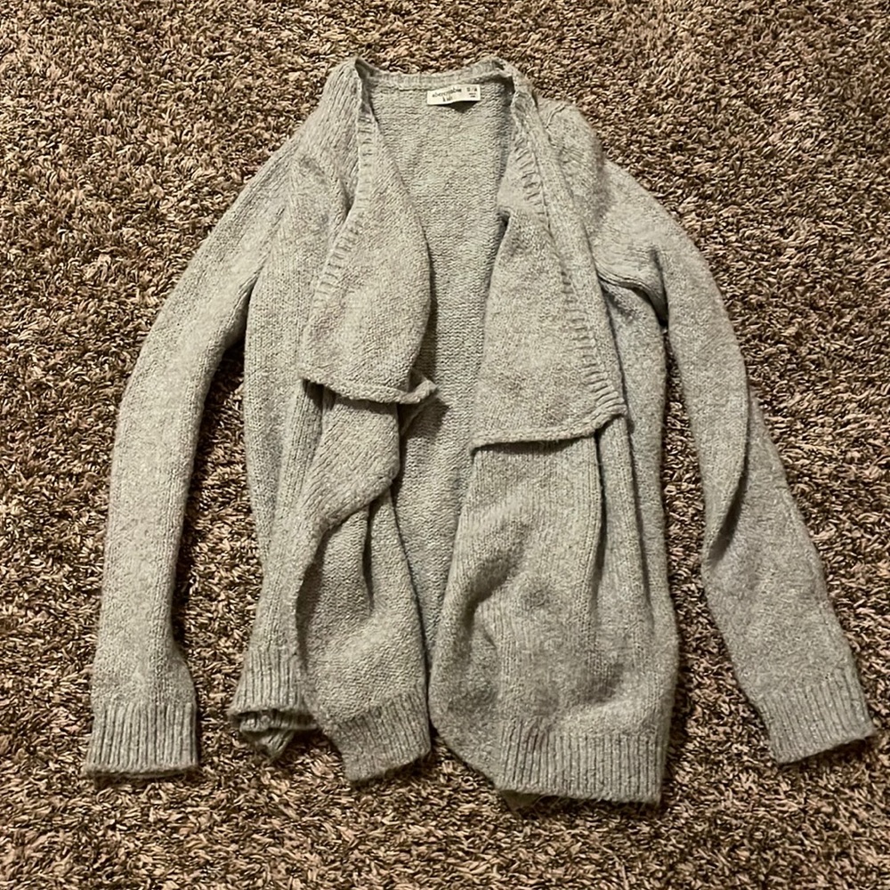 girls grey cardigan